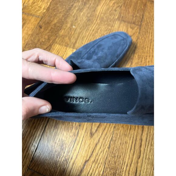 Vince Navy Suesde Loafer Size 5 - Picture 5 of 8